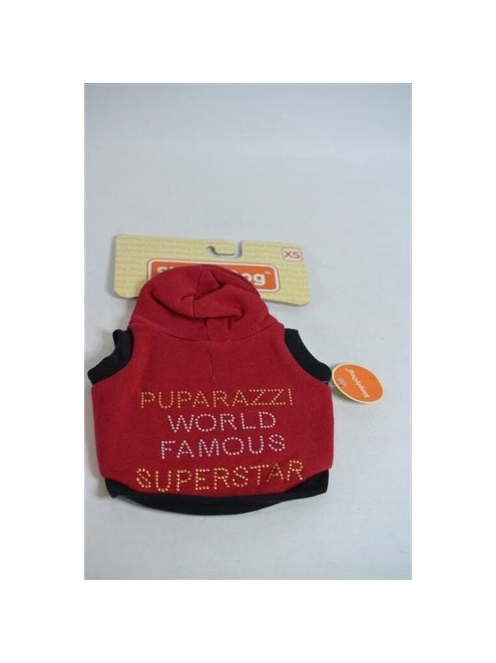 Simply Dog Unisex Puparazzi Hoodie XS Red